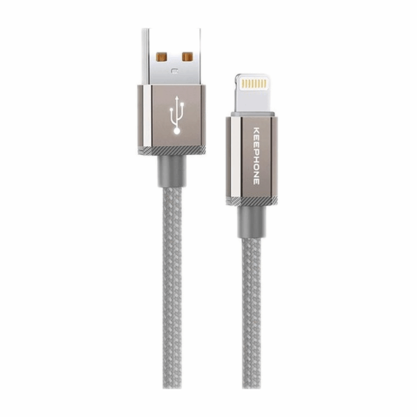 Кабели Кабель Keephone Cable Galva USB — Lightning (1)_white
